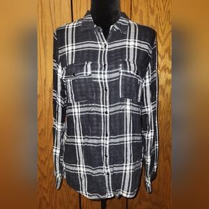 Maurices Monochrome Plaid Shirt